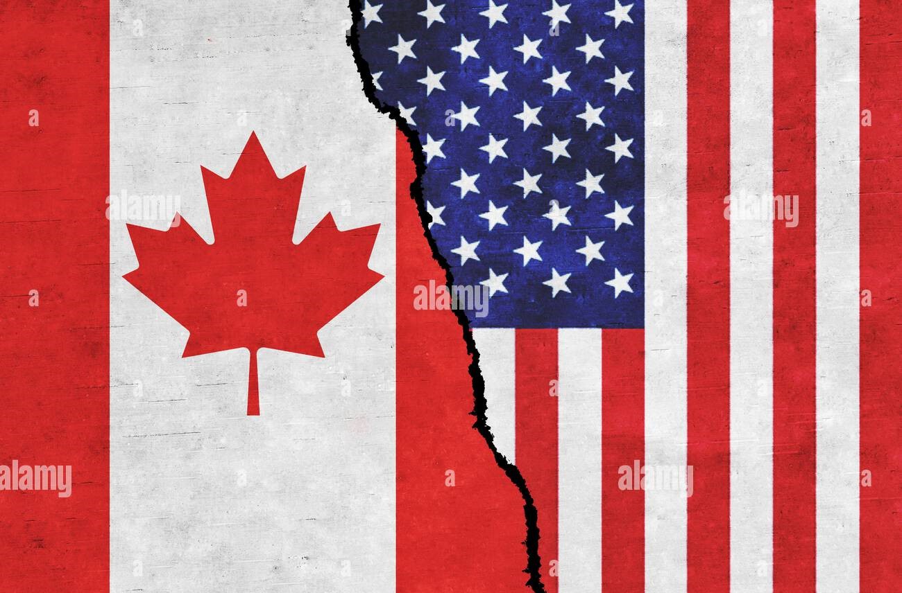 My American Cousin - Canada-US flags