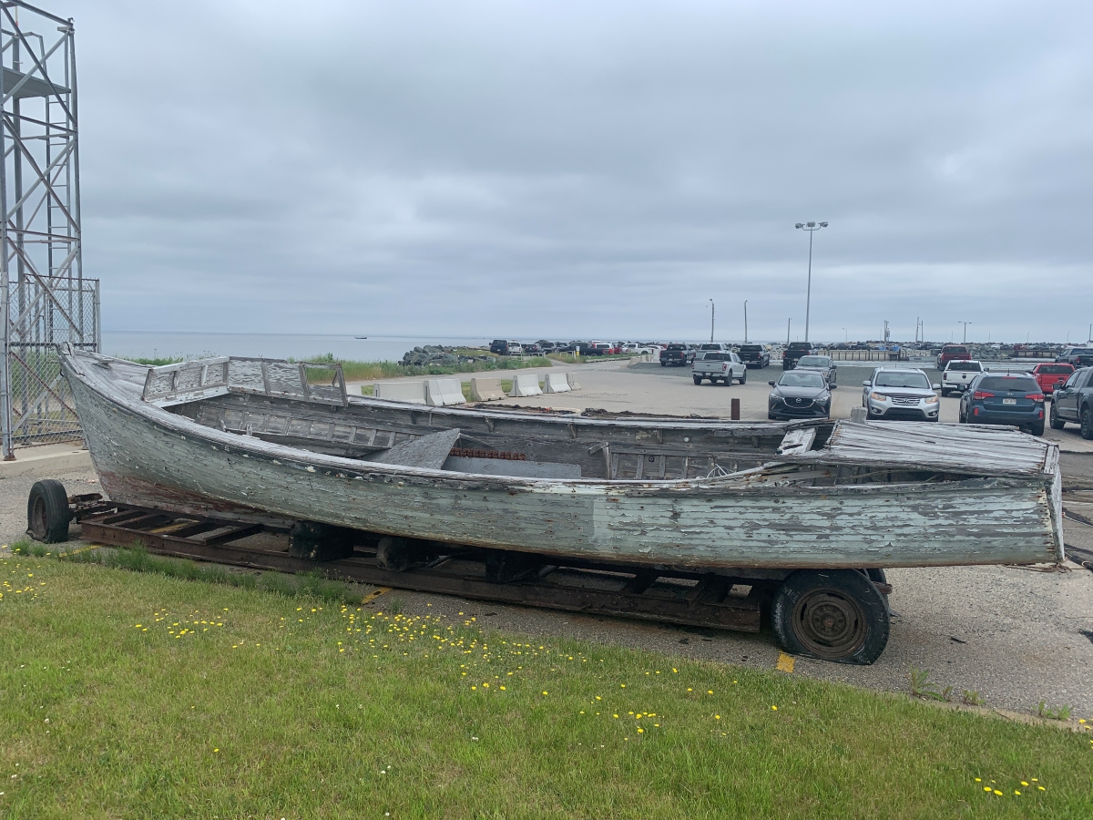 Escuminac disaster - the wreck of a boat that would have been used for lobster fishing in 1959