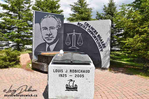 Robichaud: monument of the late Premier Louis J Robichaud coemorating his Equal Opportunity program
