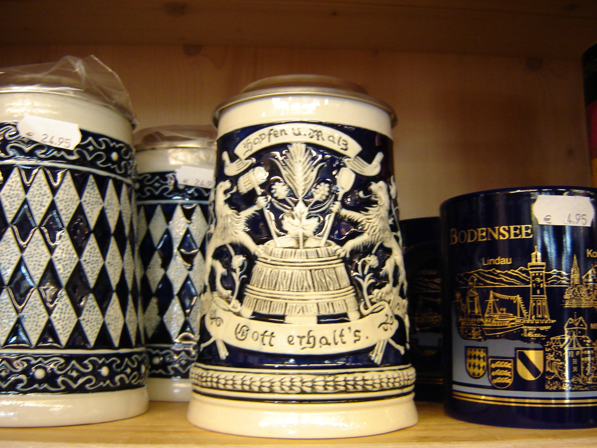 The appointed day - several German beer steins