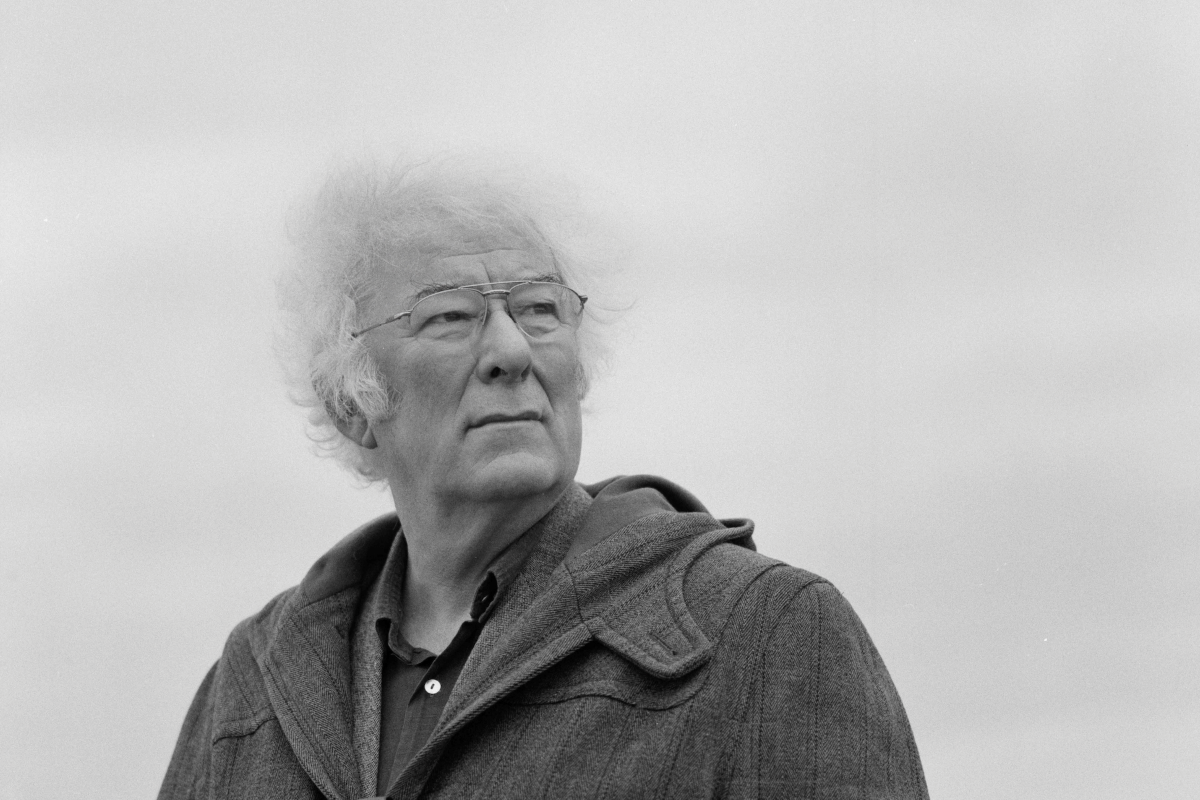 The end - picture of Irish poet, Seamus Heaney